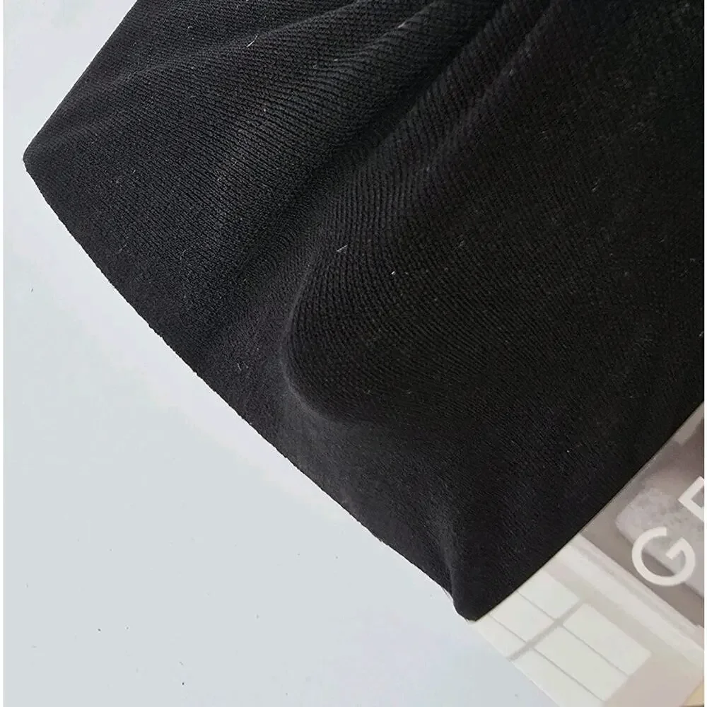 George Tights Black Size 2 XS Nylon Opaque Control Top Thick Pantyhose